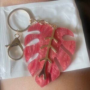Monstera Leaf Keychain Bag charm